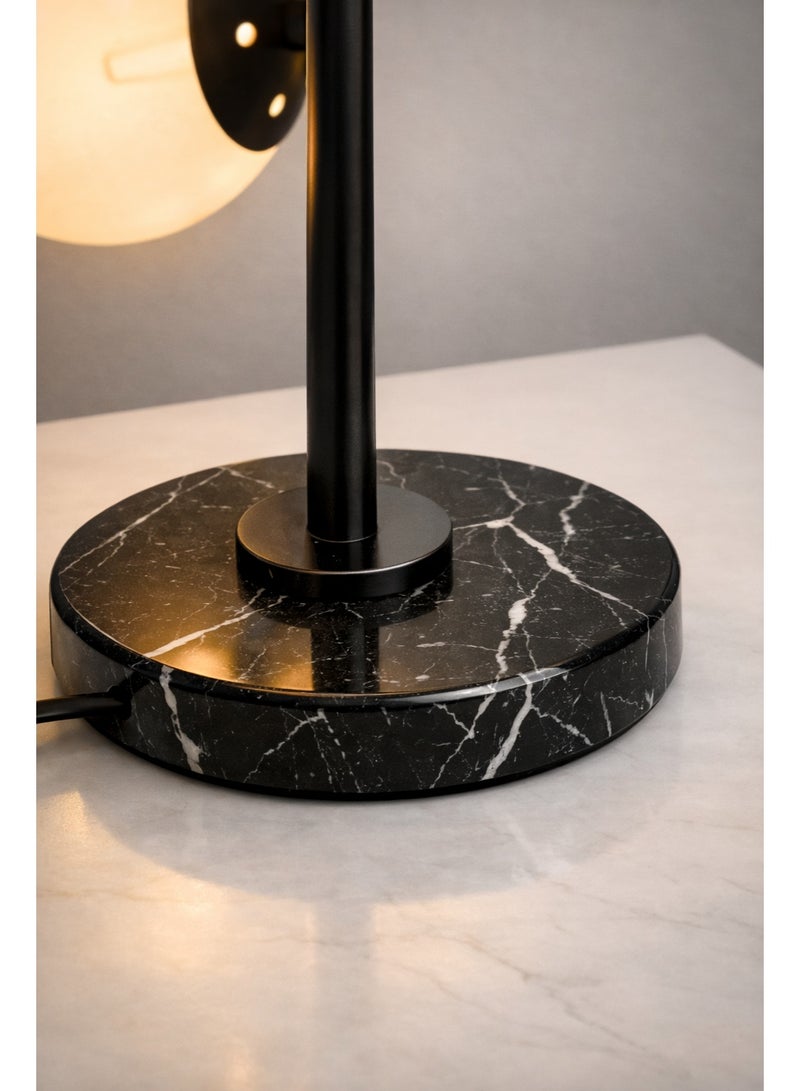 Cluc Black Globo di vetro table lamp - 3 globes - Image 3